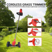 MDHL Cordless Grass Trimmer with Wheel