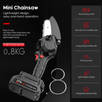 MDHL Rechargeable Mini Chainsaw 4 Inches