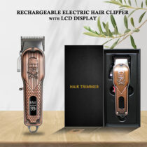 Rechargeable Electric Hair Clipper with LCD Display