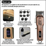 Rechargeable Electric Hair Clipper with LCD Display 1